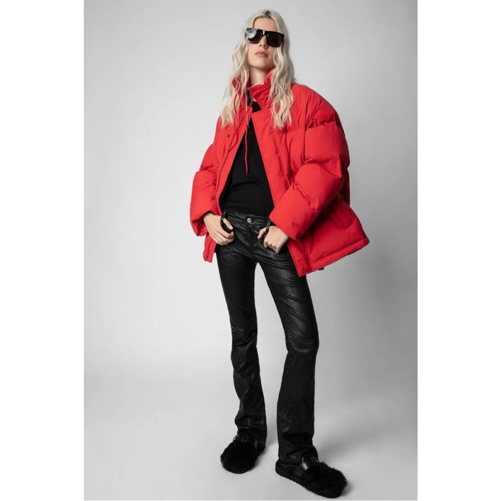 New w/ Tags Zadig & Voltaire Red Puffer Coat size Medium